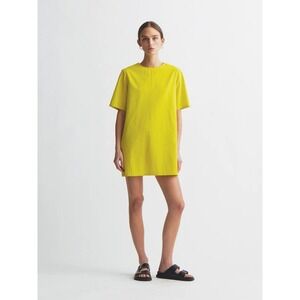 Maria McManus Mini Cocoon Dress Lemongrass Voile Sz XS Shift Tunic Yellow $590